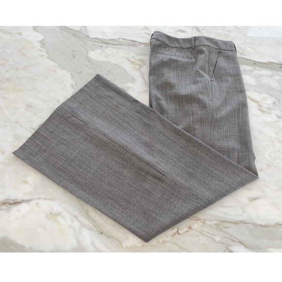 ELIE TAHARI GRAY PLAID TROUSERS SIZE US 4